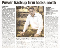 power backup firm looks north